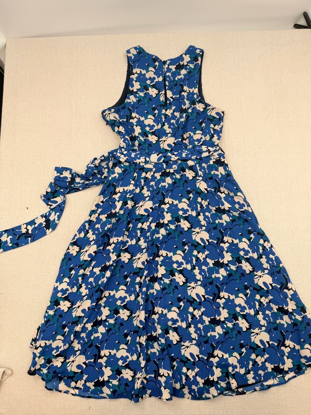 Banana Republic Blue Floral Belted Dress - Picture 3 of 3